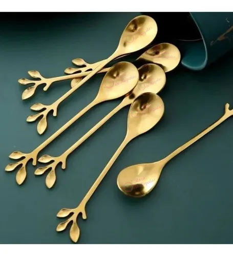 Set cucharas doradas x6 virales