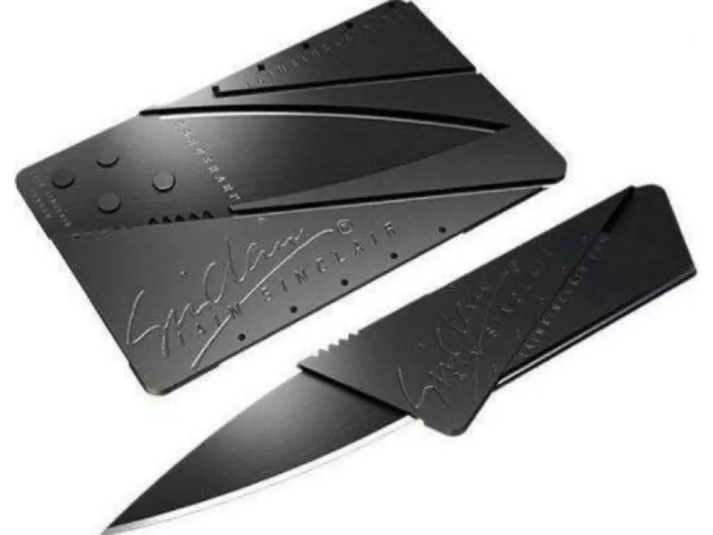 Tarjeta Navaja Cuchillo Simil Tarjeta De Credito Convertible