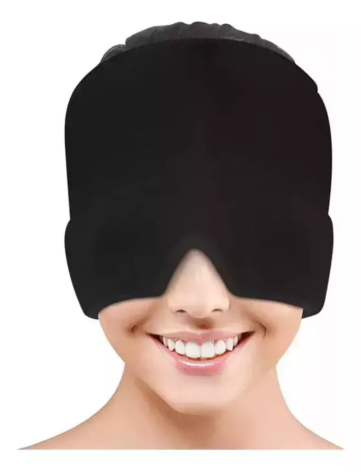 Antifaz Gorro Anti MigraÃ±a Gel Frio Alivia Dolor De Cabeza