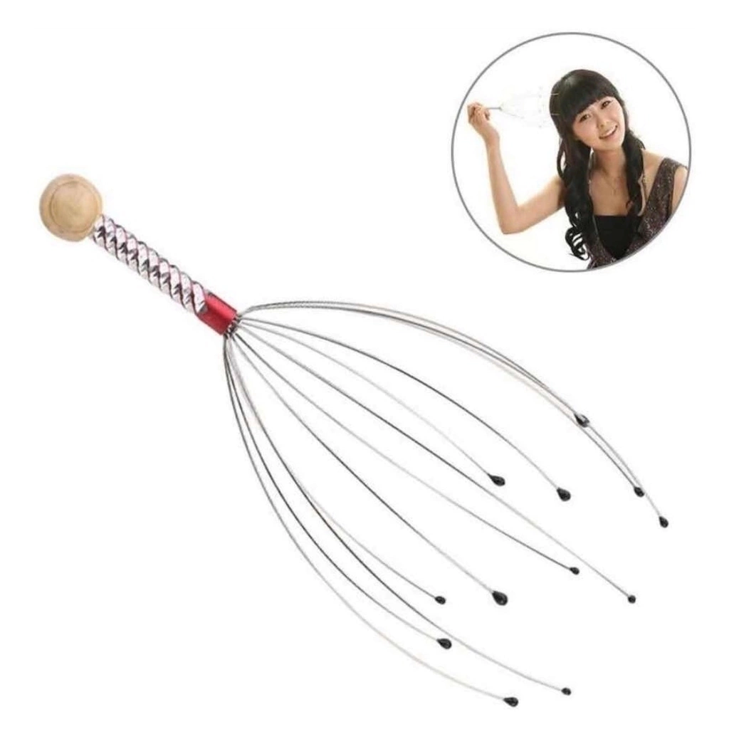 Masajeador De Cabeza Alambre Reduce Stress Y Tension Capilar