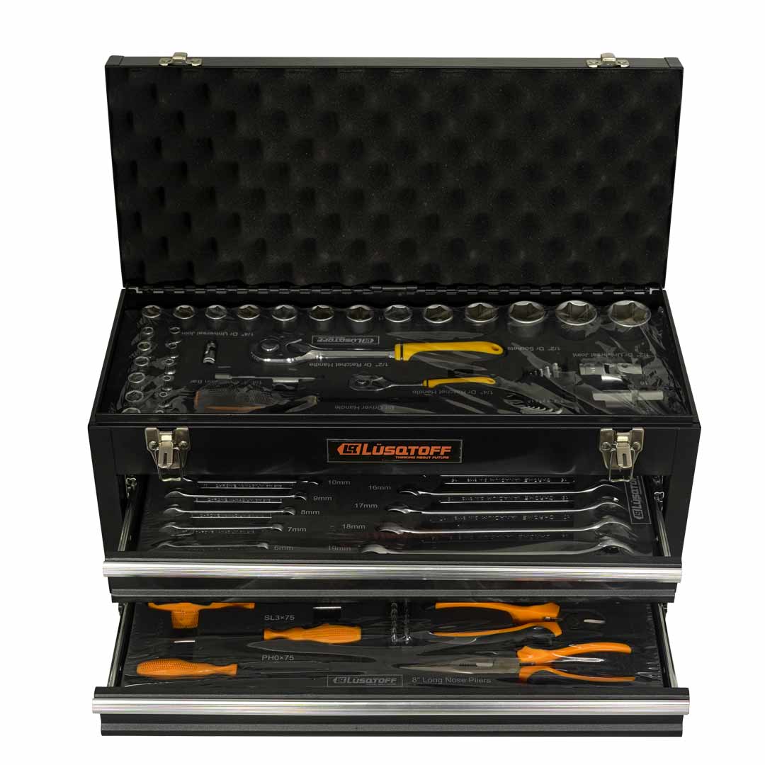 Caja de herramientas LUSQTOFF con cajones GRANDE 84PZS