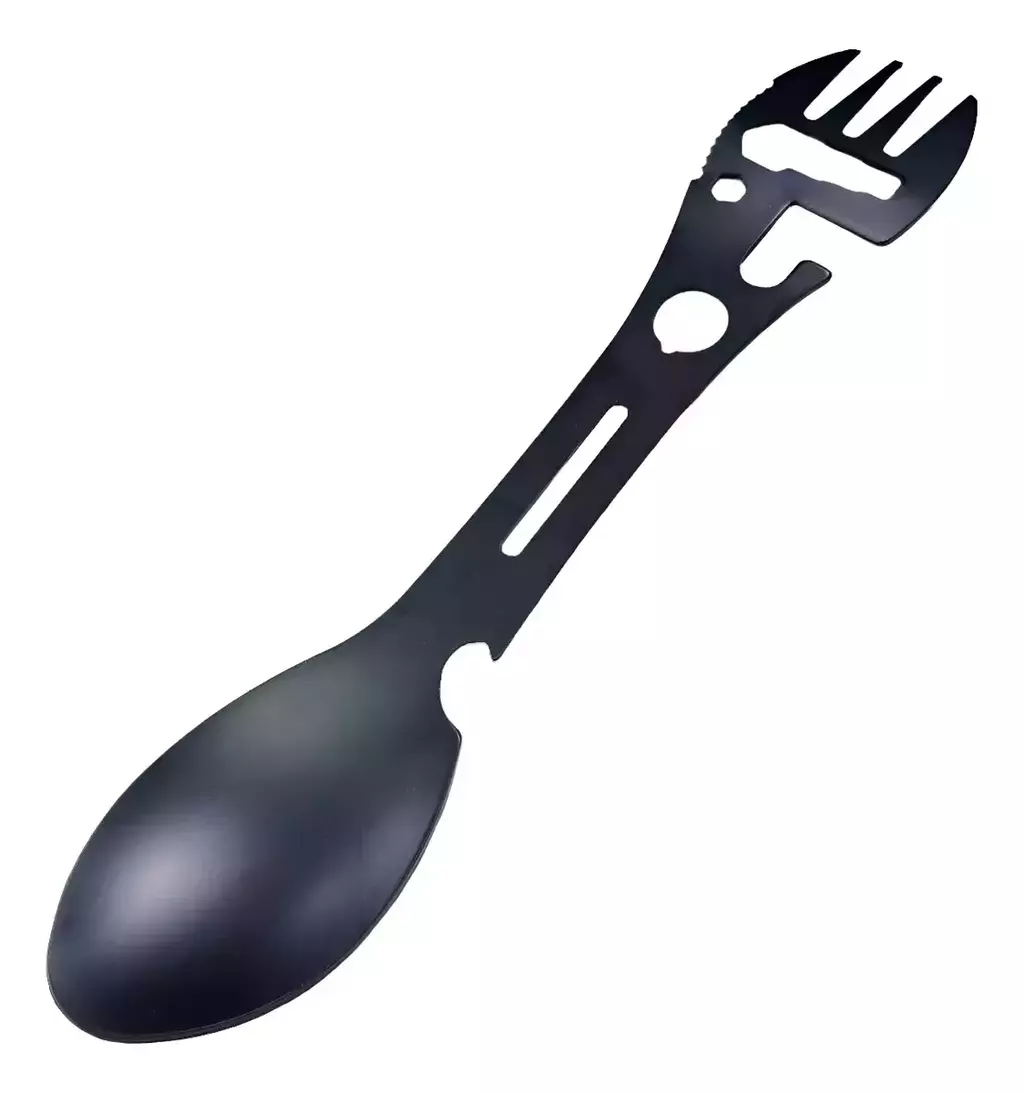 Cuchara Tenedor Cubierto Tactico Multifuncion 10 En 1