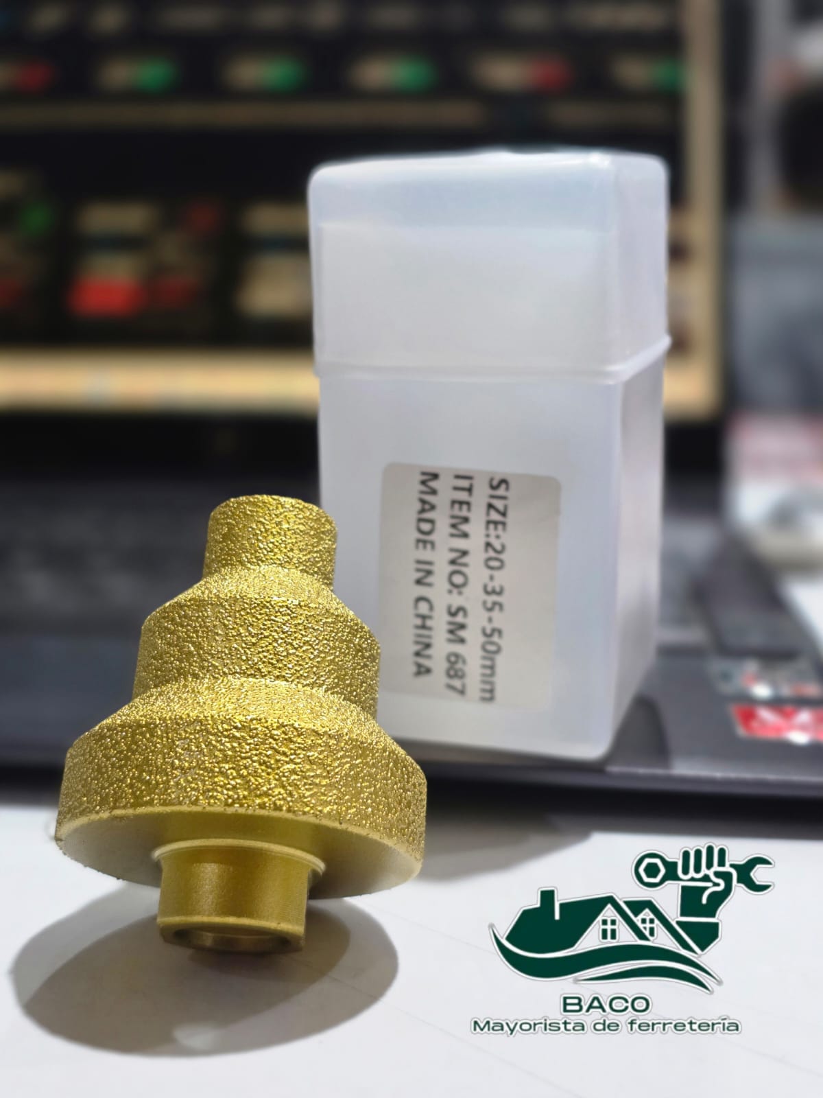 Mecha copa diamantada escalonada 20 35 40 mm