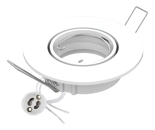 Spot BLANCO para dicroica 10cm iluminacion 
