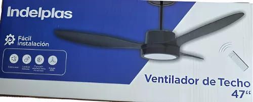 Ventilador de  techo indeplas blanco con luz LED