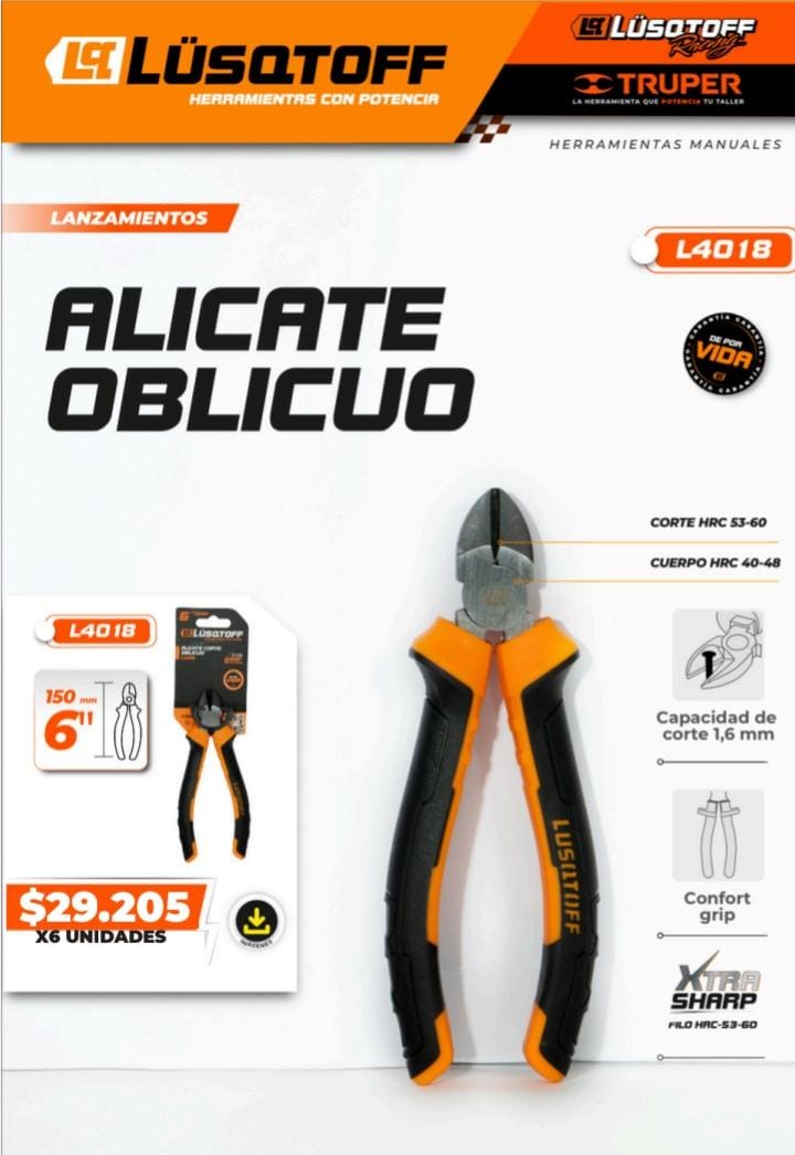 Alicate oblicuo 6 lusqtoff
