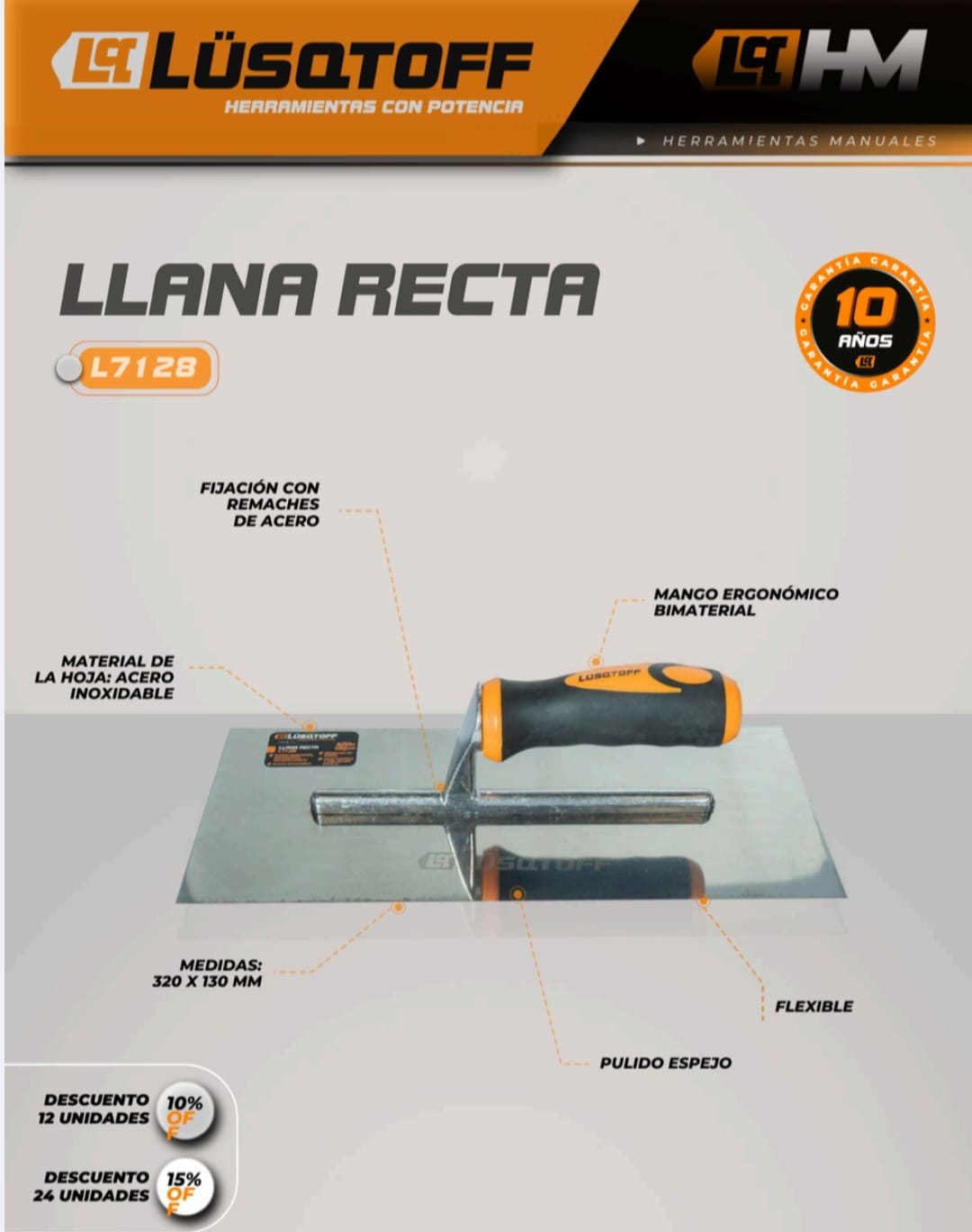 Llana recta lusqtoff 