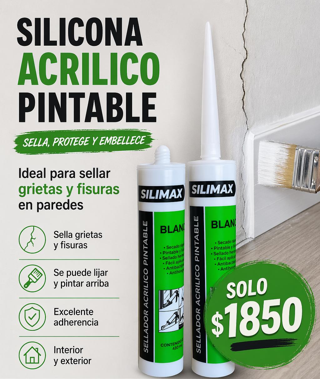 Sellador acrilico pintabe SILIMAXX