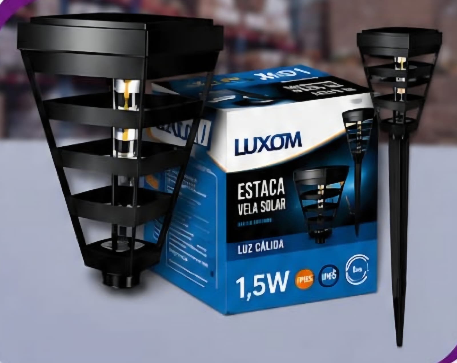Estaca vela solar LUXOM 