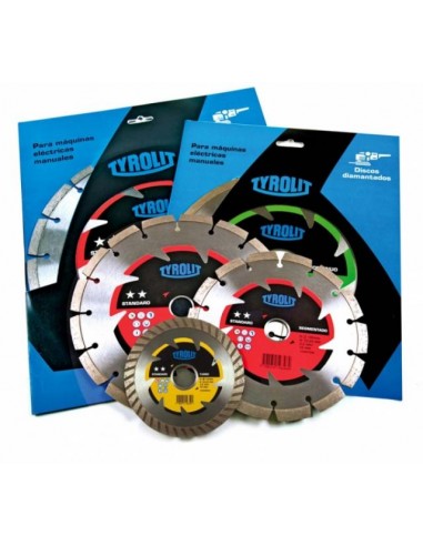 Discos diamantado tyrolit standar 115mm (diamantado continuo o turbo)