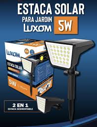Reflector o estaca solar 5w iluminacion LUXOM