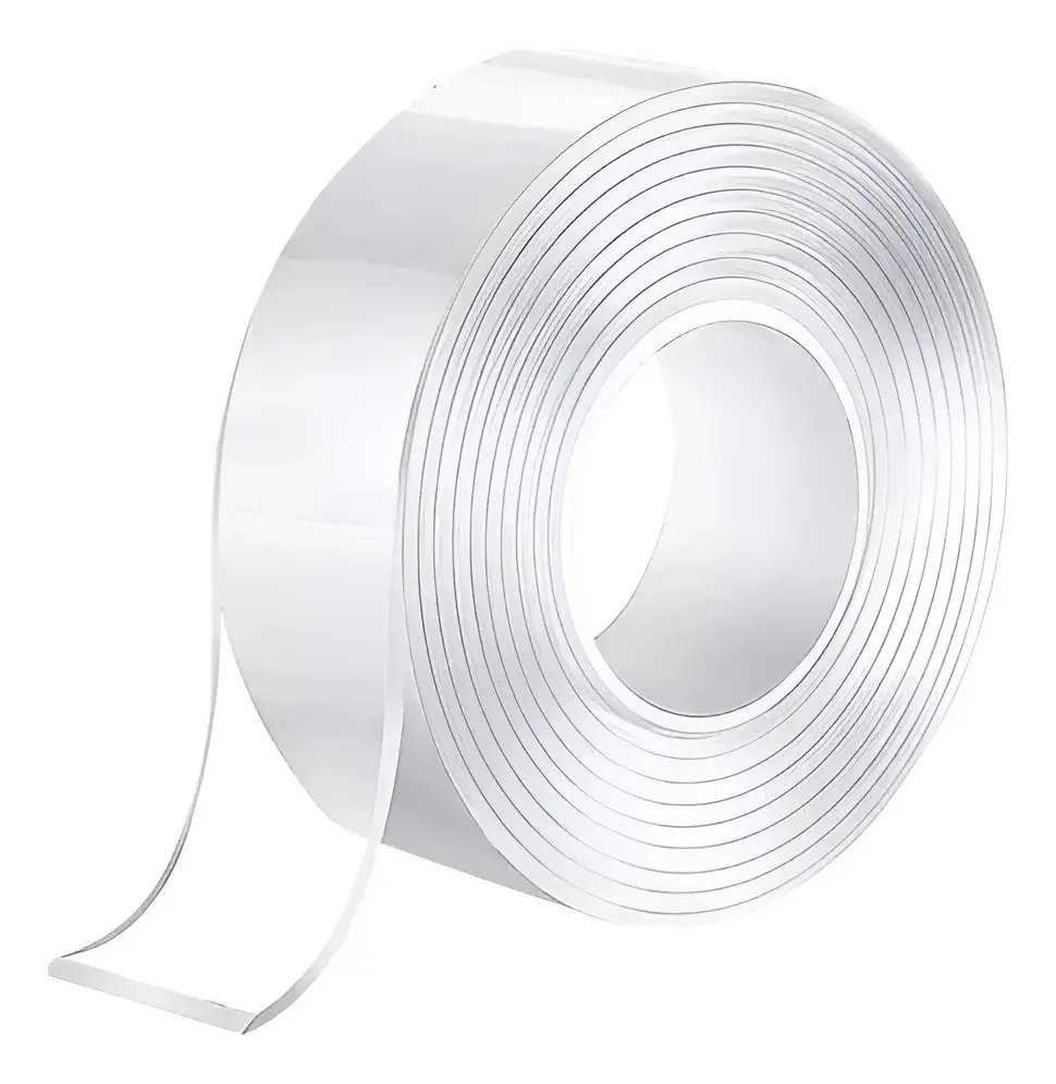 Cinta doble faz transparente 1cm