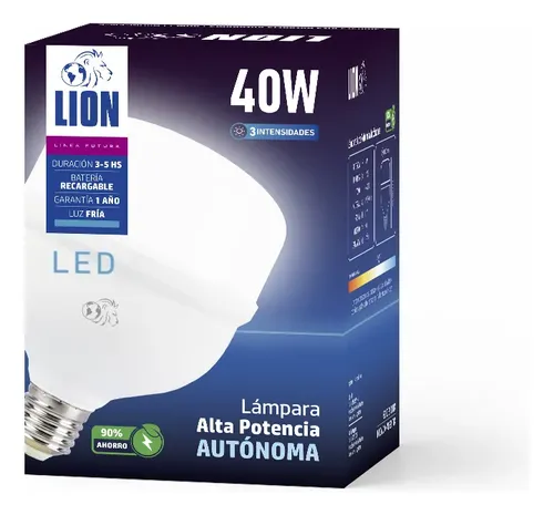 Lampara autonoma 40w LION