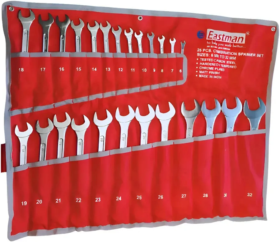 Llave combinada x25 pcs EASTMAN