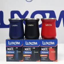 Mate 300ml luxom azul o rojo