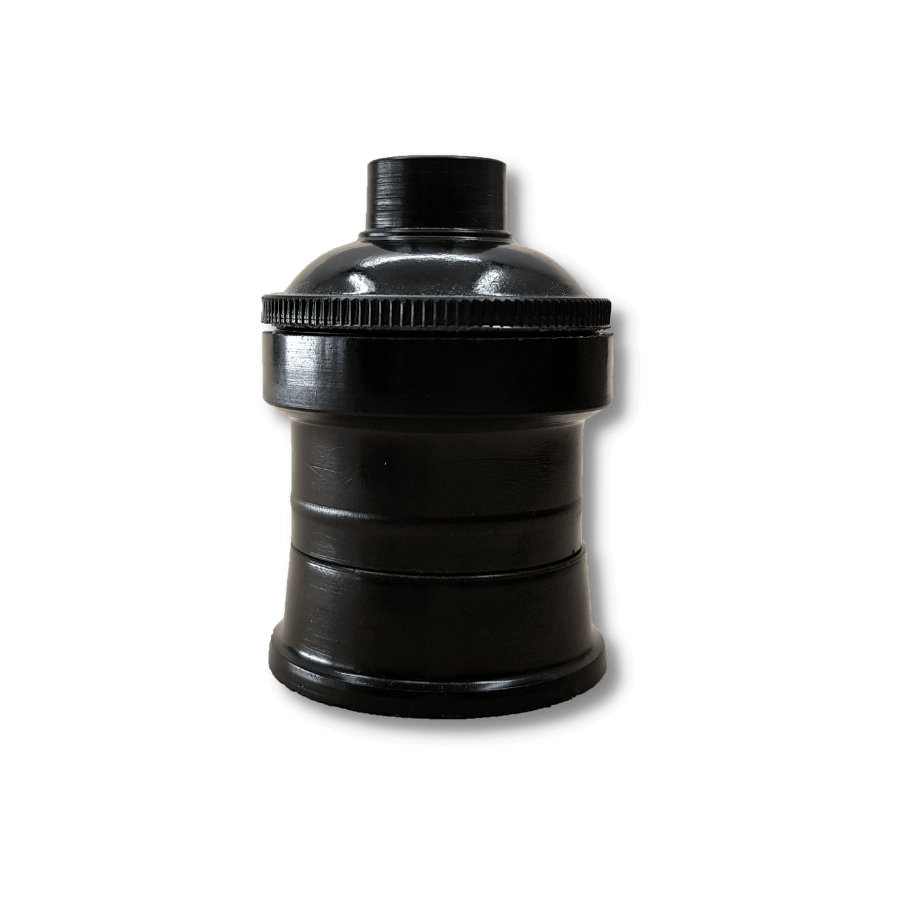 Portalampara 3pzs negro