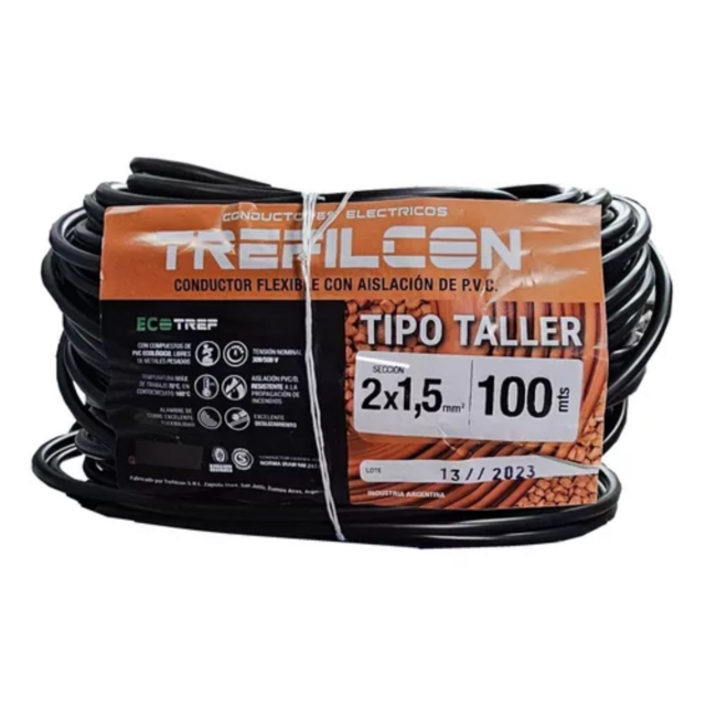 Cable taller 2X1,5MM normalizado TREFILCON