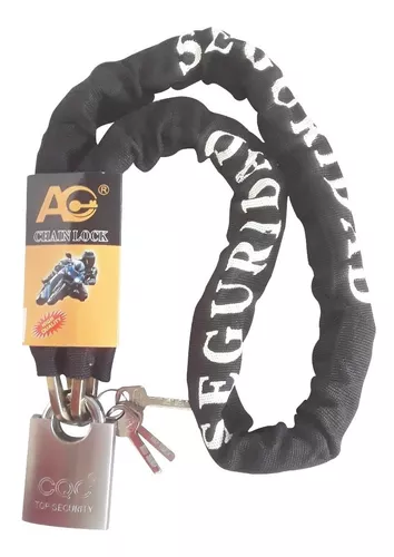 Linga de moto cadena con candado perno