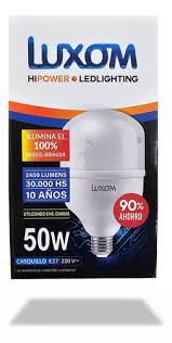 lampara alta potencia 50w luxom