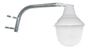 Luminaria calle publica E27 con brazo metalico iluminacion cod 268