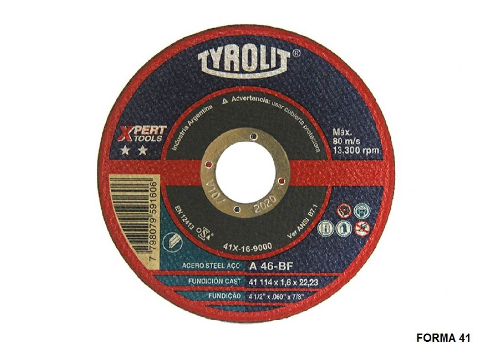 Disco Tyrolit Expert 115x1.6 venc24 25