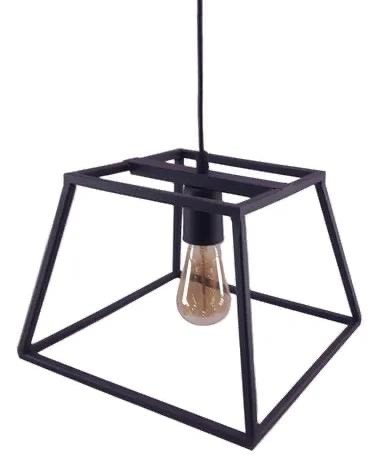 colgante trapezoidal black 25cm cod441-nm iluminacion
