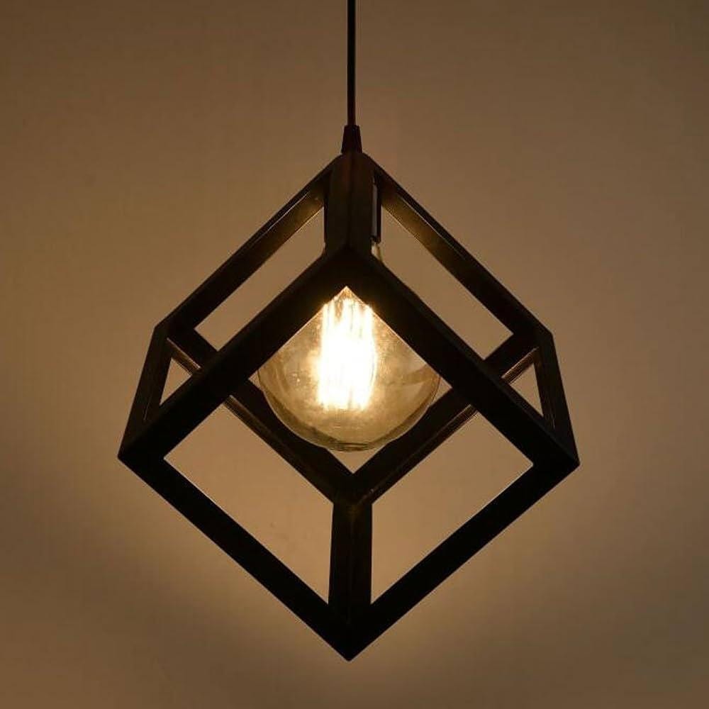 Colgante cubo black 15x15 cod 558 iluminacion