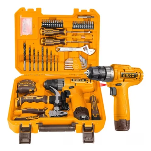 Taladro 12v con cargador usb y maletin ingco