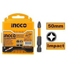 PUNTA ATORNILLAR DE IMPACTO PHILLIPS S2 PH 2 X 50MM (CAJA X 10 PIEZAS) INGCO SIN STOCK